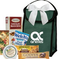 Hunter Green Lunch Bag with Snacks